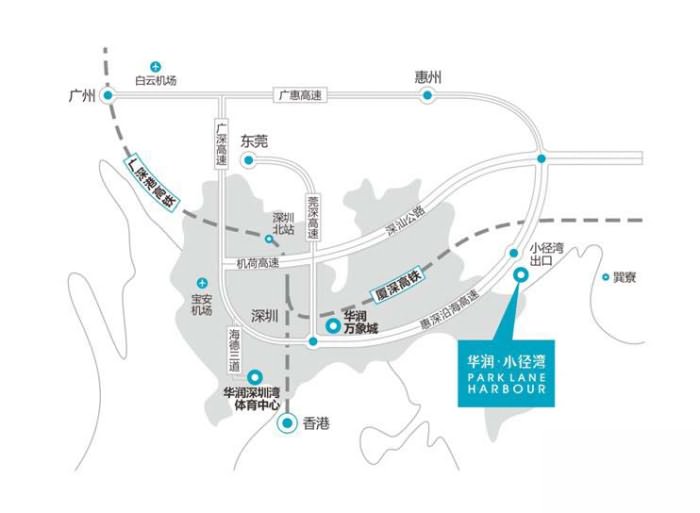 华润小径湾交通图 