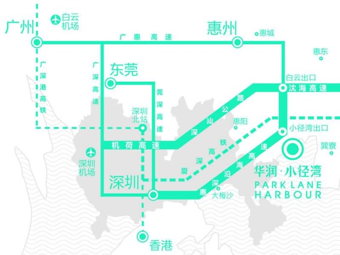 华润小径湾交通图 