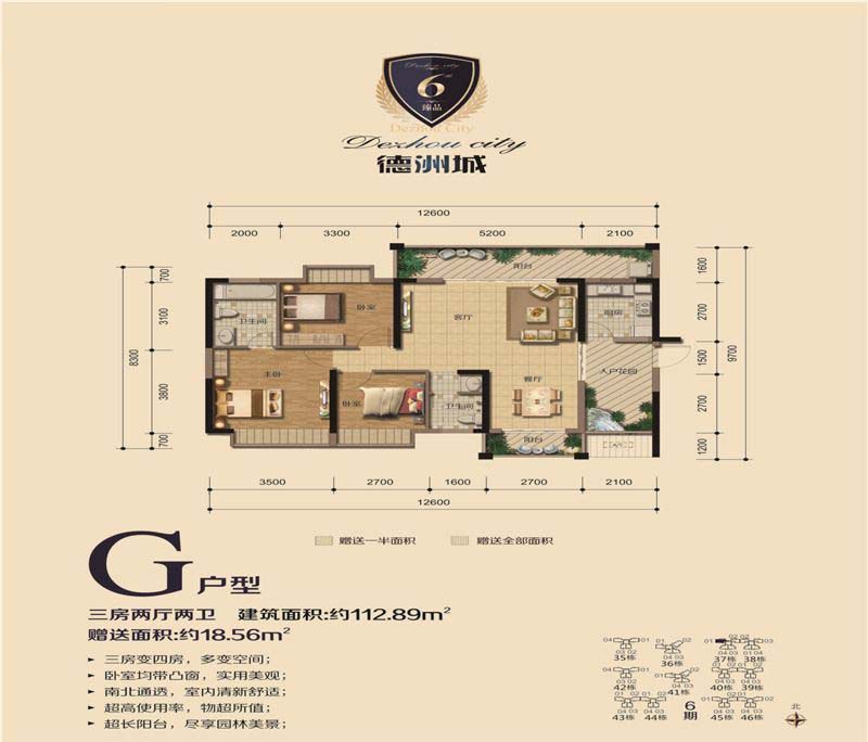 德洲城户型G 