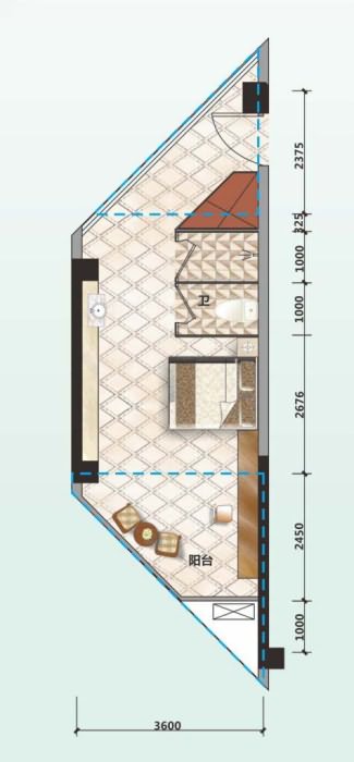 东能银滩户型海潮居 