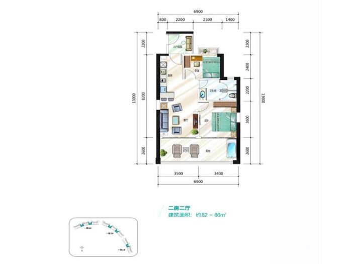 融创海湾半岛户型 