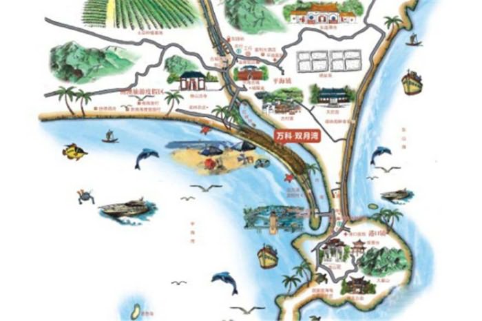 万科双月湾交通图 