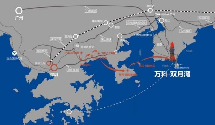 万科双月湾交通图 