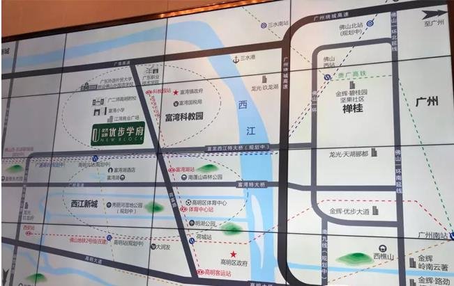 金辉优步学府交通图 