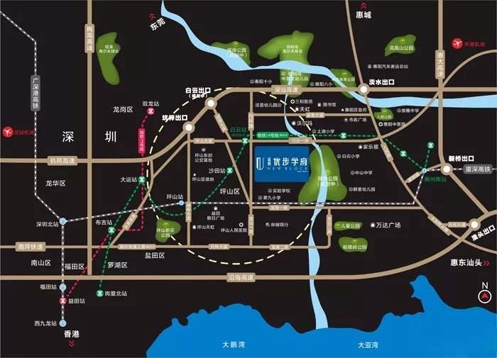 金辉优步学府交通图 