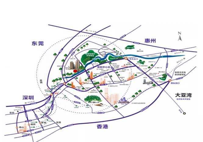 星河盛世名居交通图 