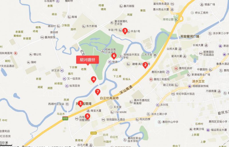 星河盛世名居交通图 